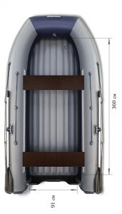 Лодка ПВХ Флагман DK 420 Jet НДНД надувная под мотор